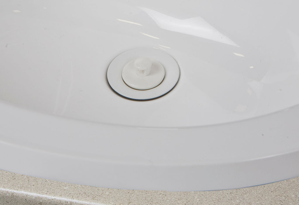 Drain Stopper, Bone Finish