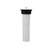 Vanity Sink Drain Assembly, White Finish